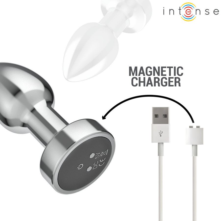 Intense-Plug anale in metallo con 10 Vibrazioni e Telecomando · Giocattoli anali (immagine 6)