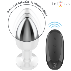 Intense-Plug anale in metallo con 10 Vibrazioni e Telecomando · Giocattoli anali (immagine 20)