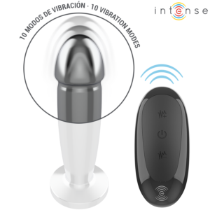 Intense-Plug anale in metallo con Telecomando e 10 Vibrazioni · Giocattoli anali (immagine 11)