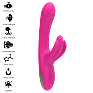 Intense High Tech-Britney Vibratore Rabbit Multifunzione 23 cm · Vibratori (immagine 8)