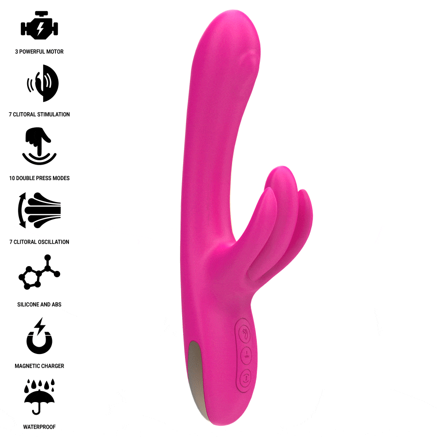 Intense High Tech-Britney Vibratore Rabbit Multifunzione 23 cm · Vibratori (immagine 8)