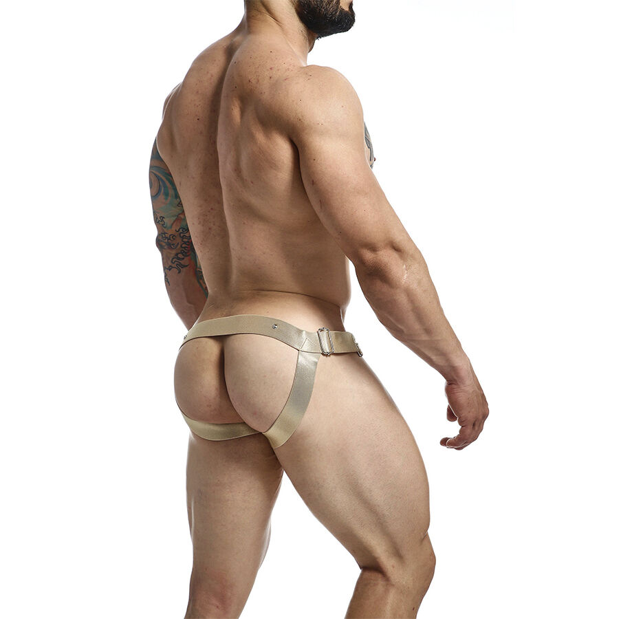 Mob-Dngeon Jockstrap con gli Anelli d'Oro, One Size-Metal 3 Mob-Dngeon Jockstrap con gli Anelli d'Oro, One Size-Metal · Intimo uomo (imaginea 3)