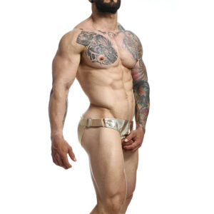Mob-Dngeon Jockstrap con gli Anelli d'Oro, One Size-Metal · Intimo uomo (imaginea 4)