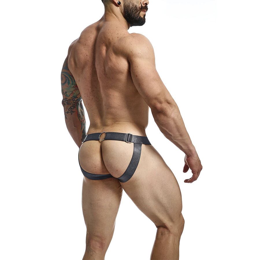Mob-Dngeon Snap Jockstrap Grigio One Size-Metal · Intimo uomo (imaginea 4)