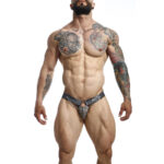 Mob-Dngeon Snap Jockstrap Grigio One Size-Metal · Intimo uomo
