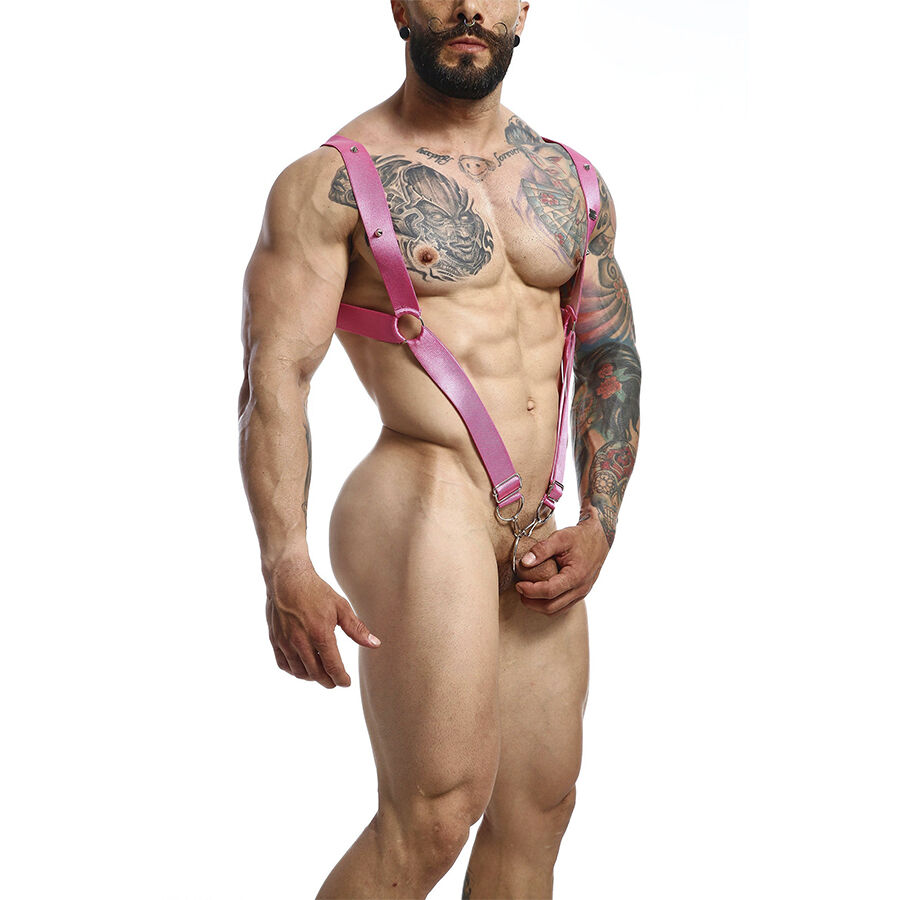 Mob-Dngeon Imbracatura Elastic Rosa, Posteriore Destro - One Size-Metal · Intimo uomo (imaginea 4)