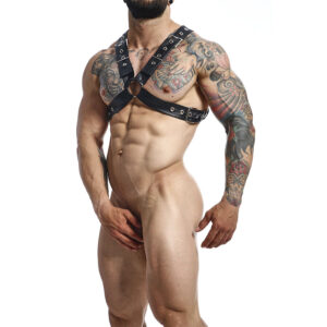 Mob-Dngeon Black Chain Harness One Size X-Metal · Intimo uomo (imaginea 3)