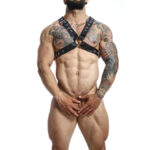 Mob-Dngeon Black Chain Harness One Size X-Metal · Intimo uomo