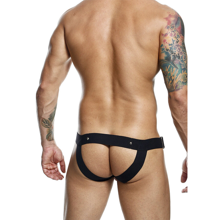 Mob-Dngeon Jockstrap con Anello per Pene One Size-Pelle Ecologica 4 Mob-Dngeon Jockstrap con Anello per Pene One Size-Pelle Ecologica · Intimo uomo (imaginea 4)
