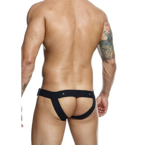 Mob-Dngeon Jockstrap con Anello per Pene One Size-Pelle Ecologica 13 Mob-Dngeon Jockstrap con Anello per Pene One Size-Pelle Ecologica · Intimo uomo (imaginea 5)