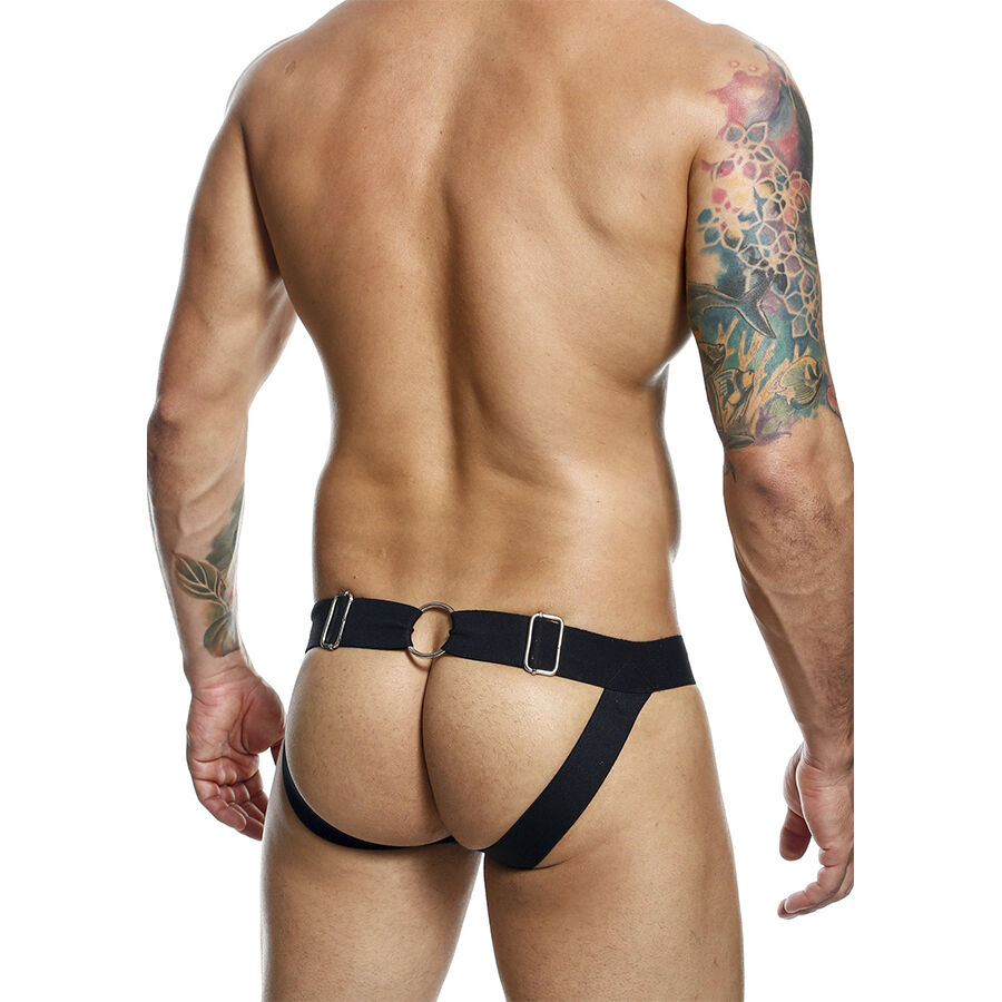 Mob-Dngeon Jockstrap con Catena Nero, Taglia Singola-Pelle Ecologica 7 Mob-Dngeon Jockstrap con Catena Nero, Taglia Singola-Pelle Ecologica · Intimo uomo (imaginea 7)