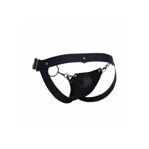 Mob-Dngeon Jockstrap Nero Pressure One Size-Metal · Intimo uomo (immagine 5)