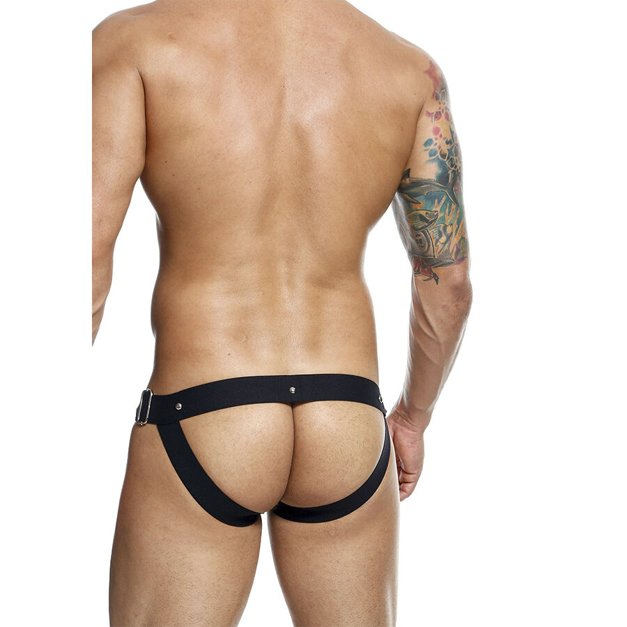 Mob-Dngeon Jockstrap Nero Pressure One Size-Metal · Intimo uomo (immagine 6)
