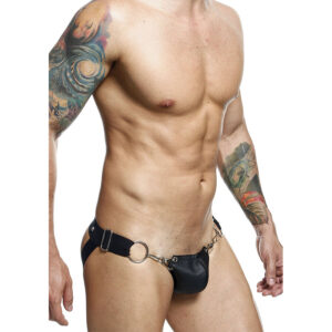 Mob-Dngeon Jockstrap Nero Pressure One Size-Metal · Intimo uomo (immagine 7)