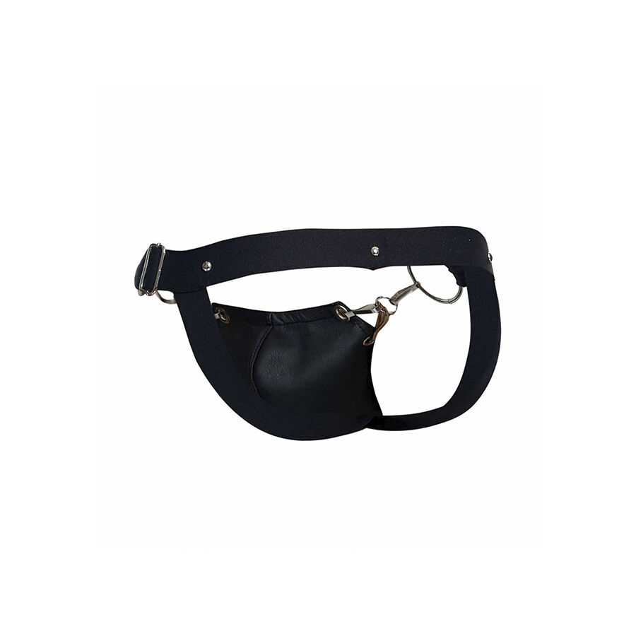Mob-Dngeon Jockstrap Nero Pressure One Size-Metal · Intimo uomo (immagine 10)