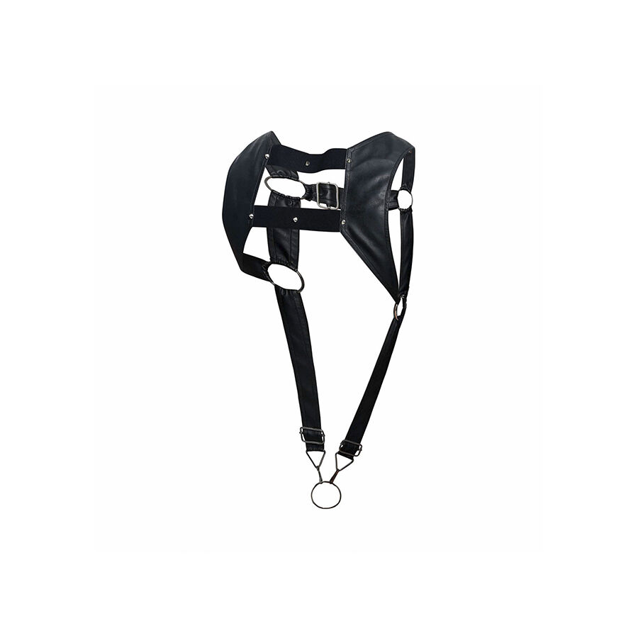 Mob-Dngeon Imbracatura Nero con Anello fallico Superior One Size · Intimo uomo (immagine 2)