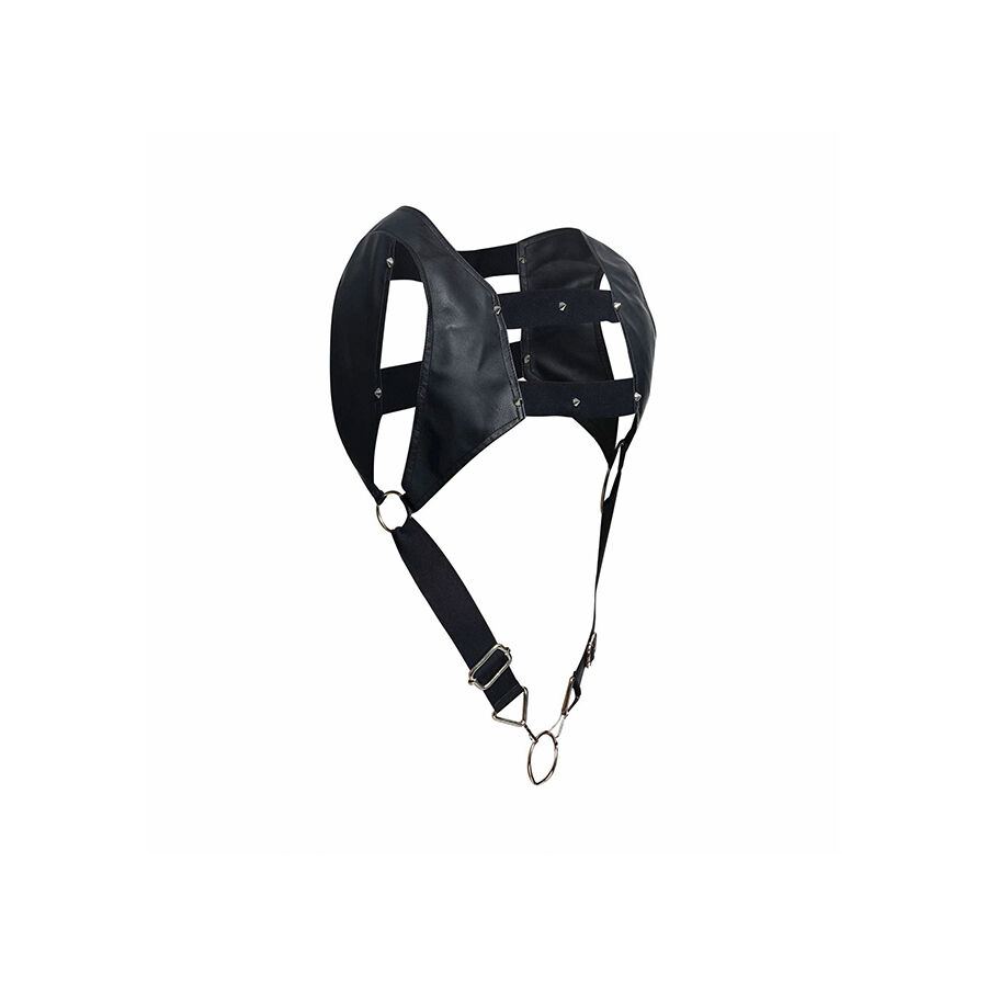 Mob-Dngeon Imbracatura Nero con Anello fallico Superior One Size · Intimo uomo (immagine 4)