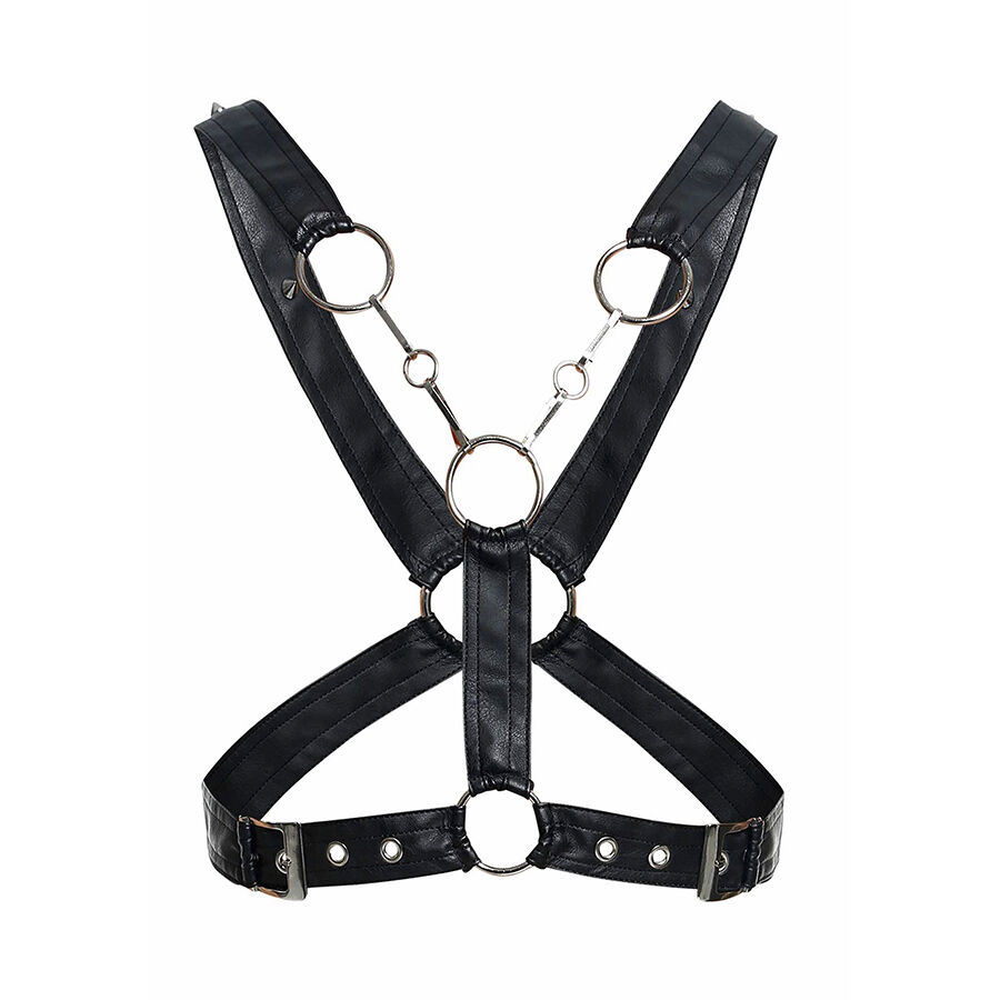 Mob-Dngeon Imbracatura a catena incrociata Nero One Size-Metal 2 Mob-Dngeon Imbracatura a catena incrociata Nero One Size-Metal · Intimo uomo (imaginea 2)