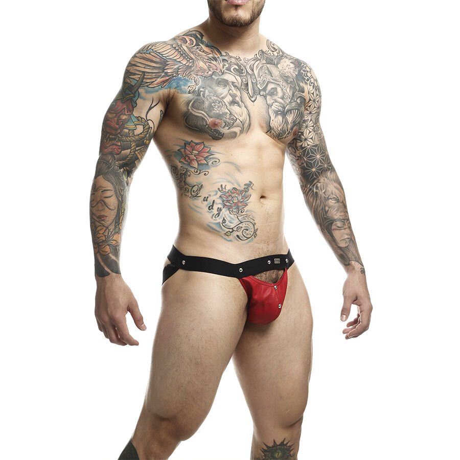 Mob-Dngeon Jockstrap Atleta Rosso One Size · Intimo uomo (immagine 4)