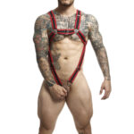 Mob-Dngeon Imbracatura per Pene Crociato Rosso One Size-Metal · Intimo uomo