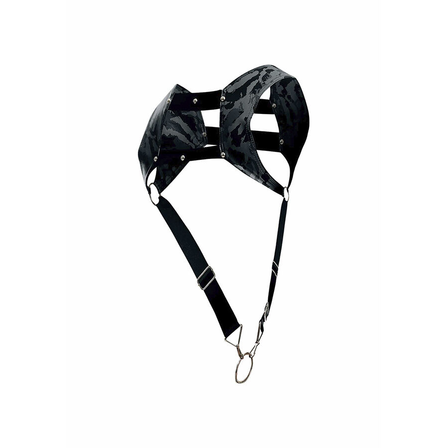 Mob-Dngeon Imbracatura con Anello Argento per Pene One Size-Metal 3 Mob-Dngeon Imbracatura con Anello Argento per Pene One Size-Metal · Intimo uomo (imaginea 3)