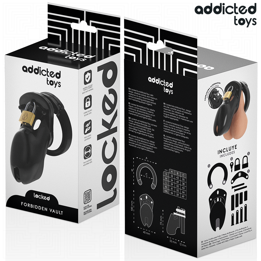 Addicted Toys Locked-Locked - Forbidden Vault Gabbia per il Pene 5 Addicted Toys Locked-Locked - Forbidden Vault Gabbia per il Pene · Accessori BDSM (imaginea 5)