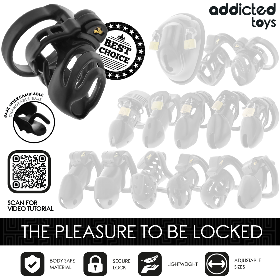 Addicted Toys Locked-Locked - Eternal Lock Gabbia per Pene 9 cm · Accessori BDSM (imaginea 4)