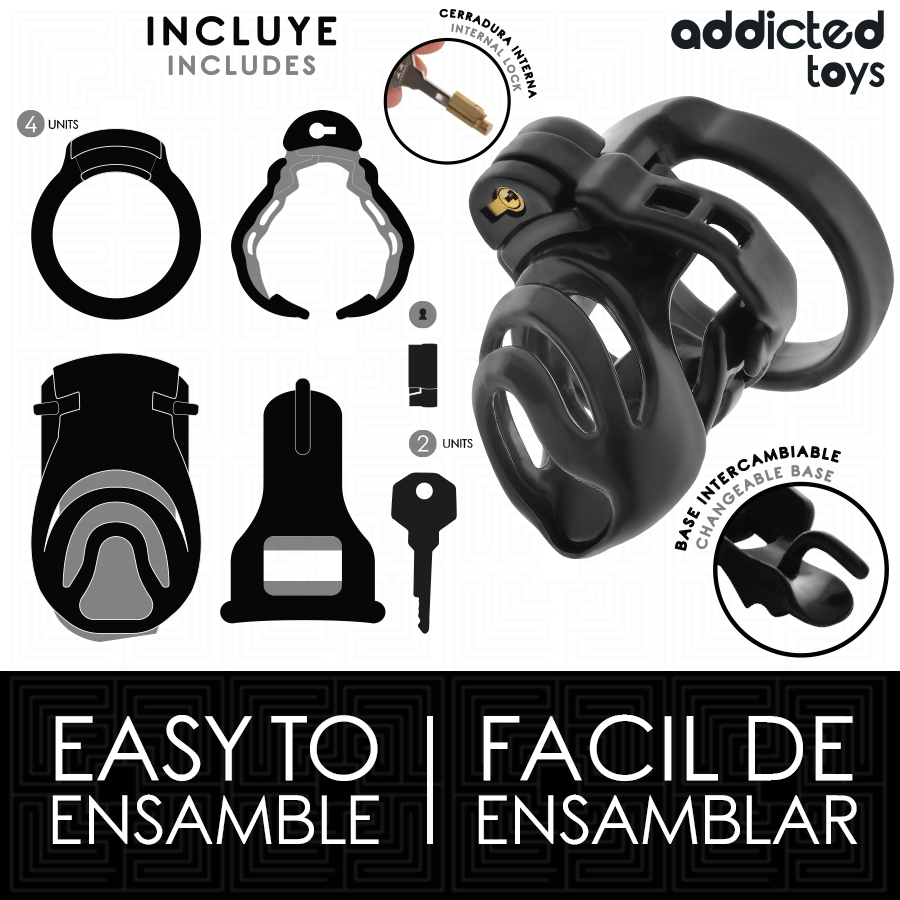 Addicted Toys Locked-Locked - Eternal Lock Gabbia per Pene 9 cm · Accessori BDSM (imaginea 7)
