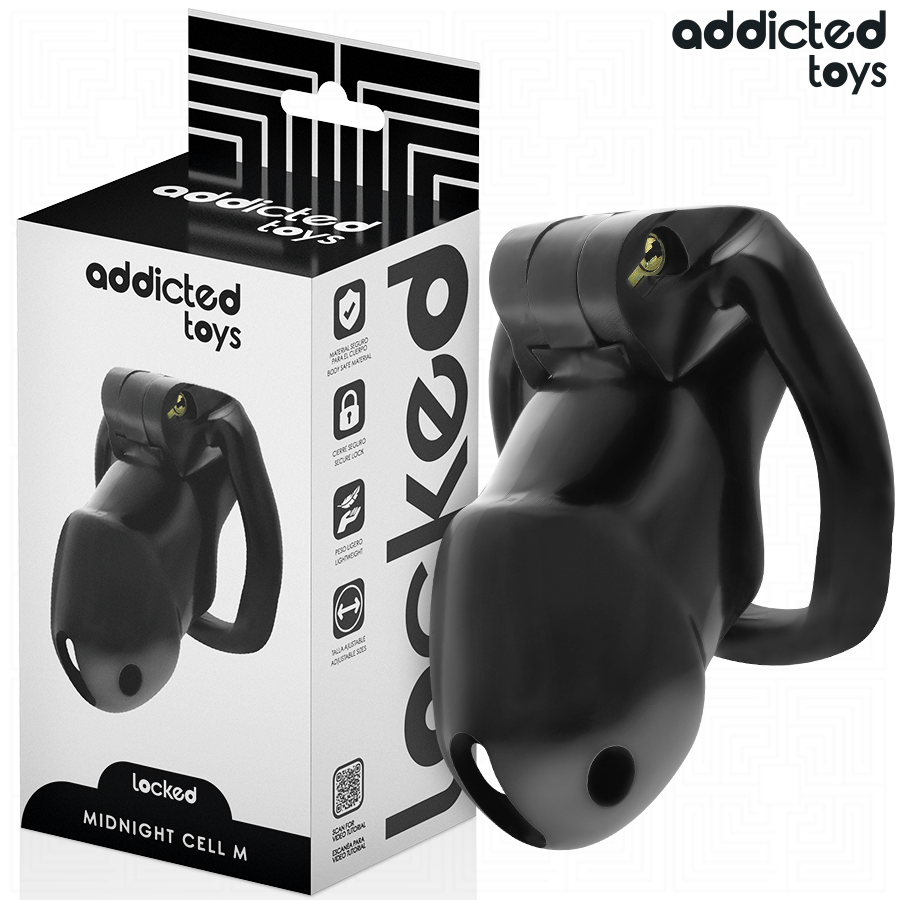 Addicted Toys Locked-Locked - Mindnight Cell Gabbia per il Pene-Dimensione M