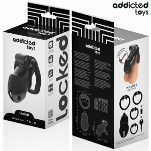 Addicted Toys Locked-Locked - Mindnight Cell Gabbia per il Pene-Dimensione M · Accessori BDSM (immagine 3)