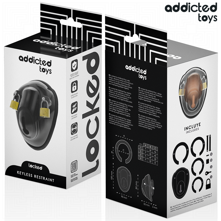 Addicted Toys Locked-Locked - Gabbia di castità per il pene 3 Addicted Toys Locked-Locked - Gabbia di castità per il pene · Accessori BDSM (imaginea 3)