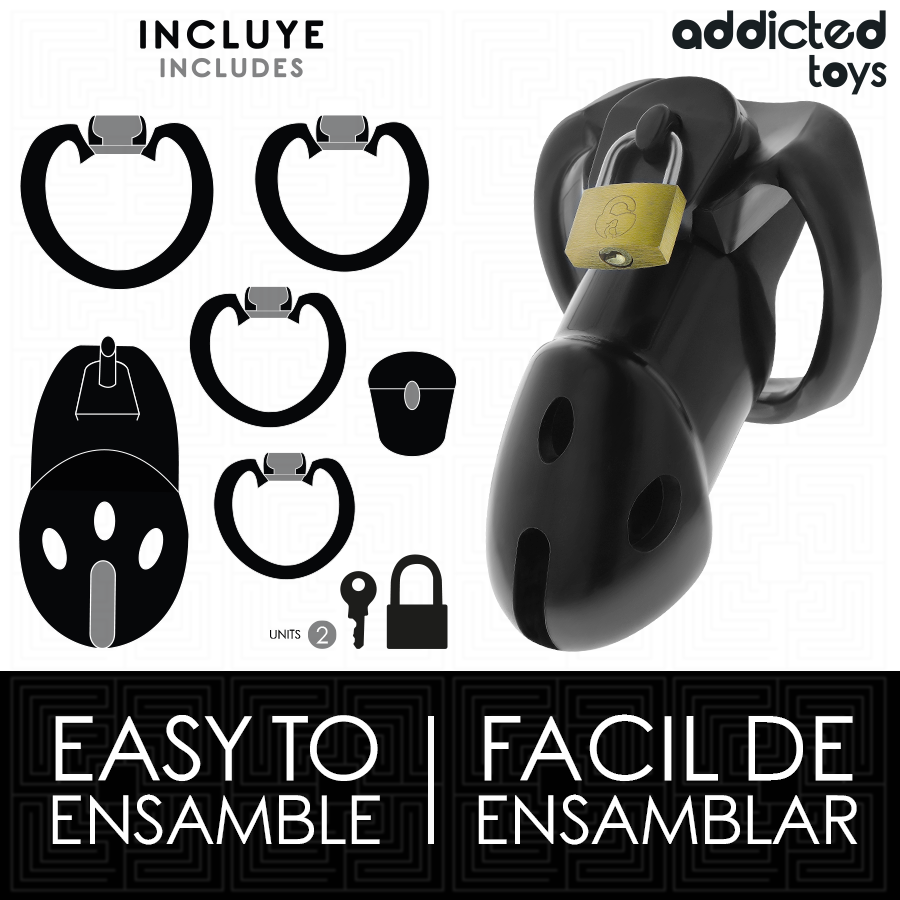 Addicted Toys Locked-Unbroken Den Gabbia per il pene 9.8 cm 3 Addicted Toys Locked-Unbroken Den Gabbia per il pene 9.8 cm · Accessori BDSM (imaginea 3)