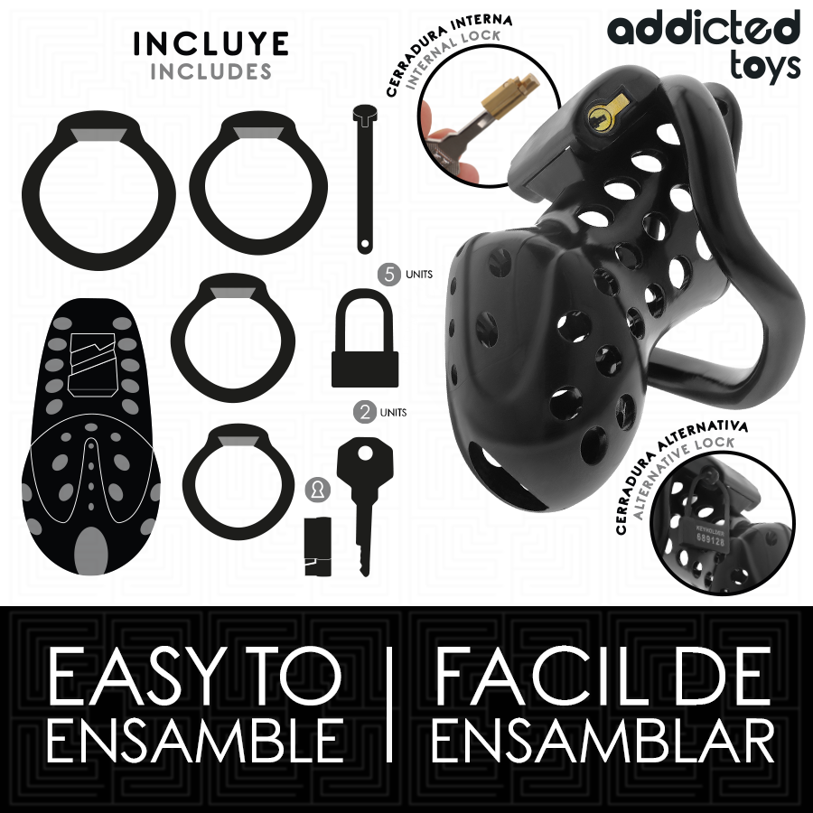 Addicted Toys Locked-Locked - Gabbietta Peniana Slacciata 10.5 cm 3 Addicted Toys Locked-Locked - Gabbietta Peniana Slacciata 10.5 cm · Accessori BDSM (imaginea 3)