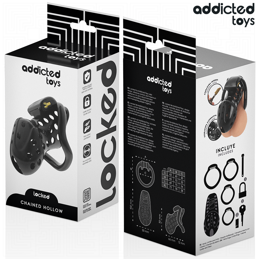 Addicted Toys Locked-Locked - Gabbietta Peniana Slacciata 10.5 cm · Accessori BDSM (imaginea 5)