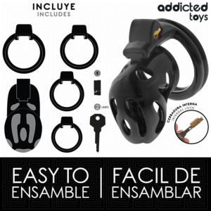 Addicted Toys Locked-Locked Sealed Crypt Gabbia di Castità · Accessori BDSM (imaginea 4)