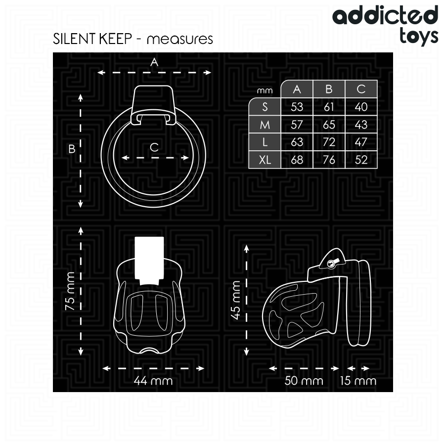 Addicted Toys Locked-Gabbia di Castità Silent Keep 7.5 cm 2 Addicted Toys Locked-Gabbia di Castità Silent Keep 7.5 cm · Accessori BDSM (imaginea 2)