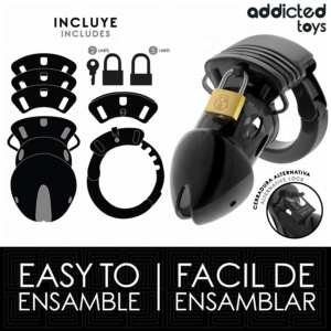 Addicted Toys Locked-Gabbia per pene Chastity Depths 7.5 cm · Accessori BDSM (imaginea 3)