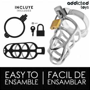 Addicted Toys Locked-Silver Lock Gabbia in metallo per il pene · Accessori BDSM (imaginea 3)