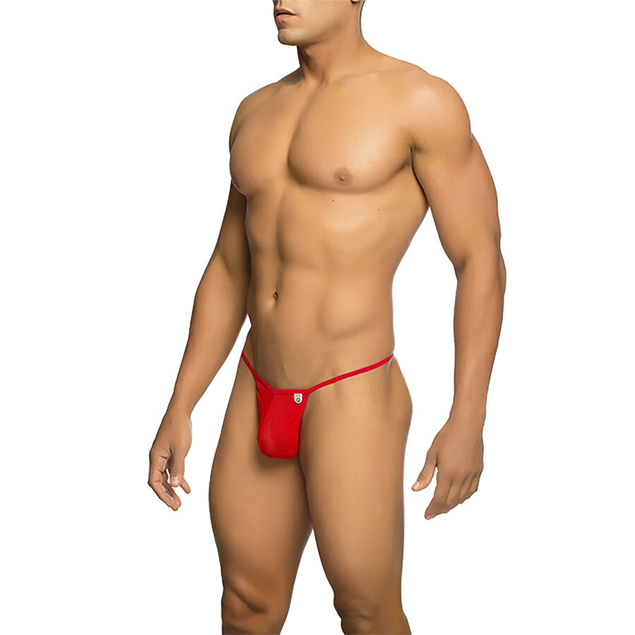 Mob-Tanga Trasparente con Forma a T Rosso · Intimo uomo (immagine 2)