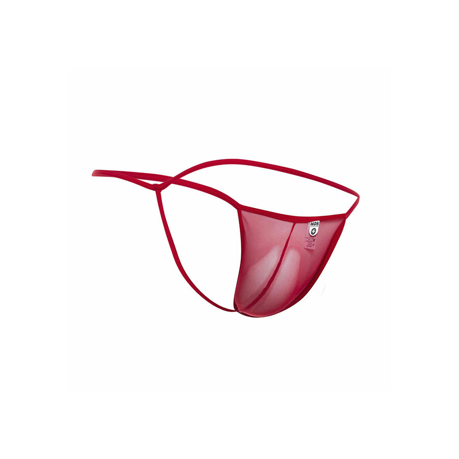 Mob-Tanga Trasparente con Forma a T Rosso · Intimo uomo (immagine 3)