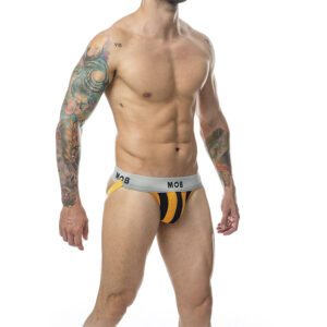 Mob-Jock classico a strisce arancioni · Intimo uomo (immagine 5)