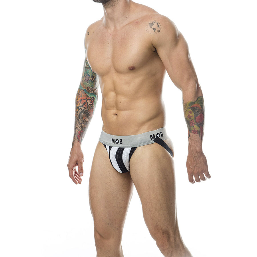 Mob-Jock Classic Stripe Bianco · Intimo uomo (immagine 6)
