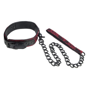 Calexotics-Collana Scandal con Bretea Nera-Metal · Bondage & Manette