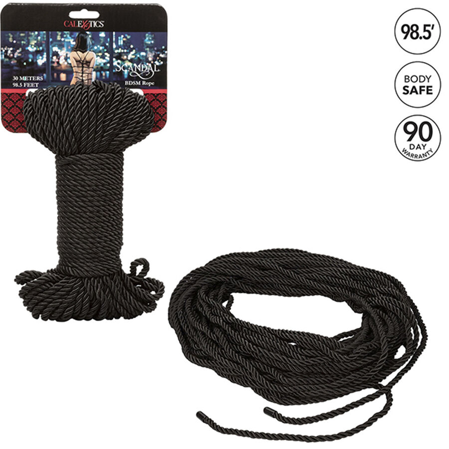Calexotics-Scandal Black Bdsm Rope 30 M 2 Calexotics-Scandal Black Bdsm Rope 30 M · Accessori BDSM (immagine 2)
