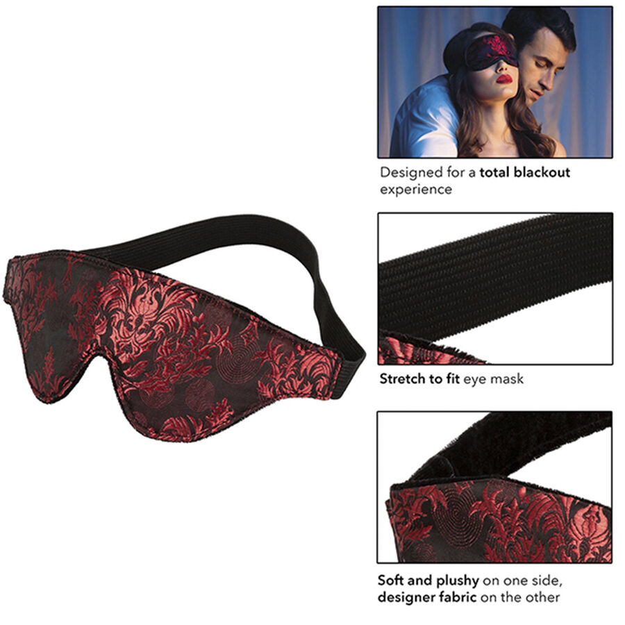 Calexotics-Scandalo Maschera Oculare Opaca con Dettagli Rossi 6 Calexotics-Scandalo Maschera Oculare Opaca con Dettagli Rossi · Accessori BDSM (imaginea 6)