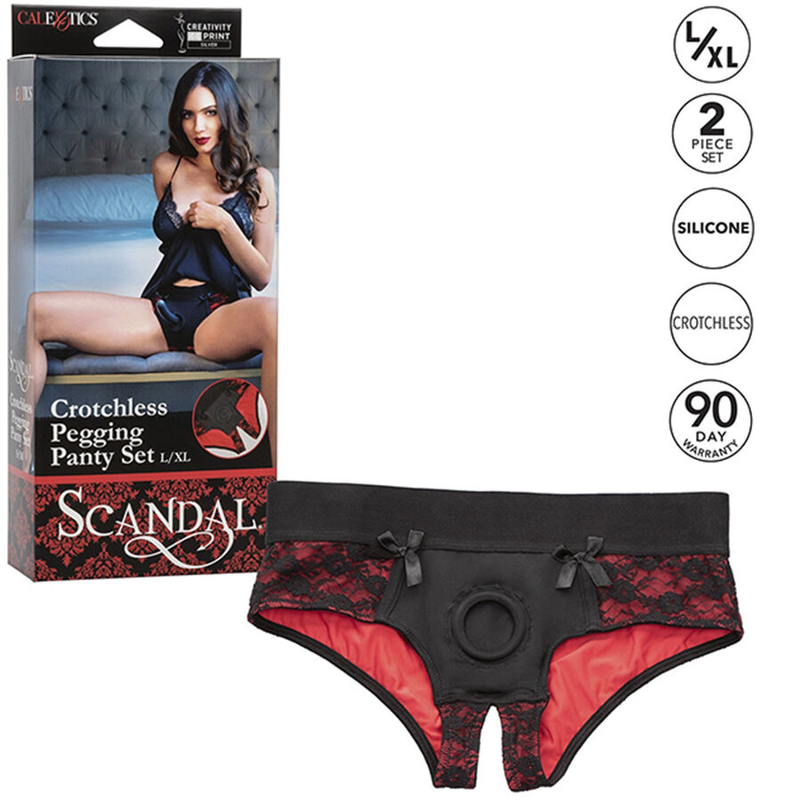 Calexotics-Scandal Set Mutandine Aperte con Imbracatura e Sonda · Accessori BDSM (immagine 8)
