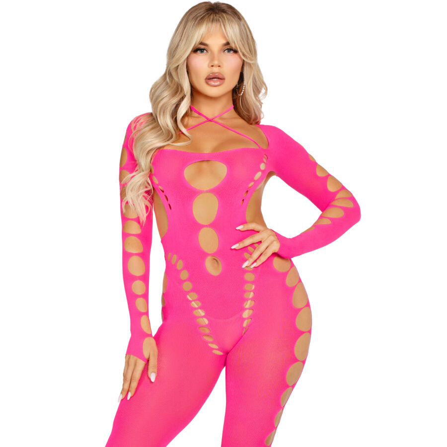 Leg Avenue Bodystockings-Bodystocking Rosa Indietro Tagliato One Size 4 Leg Avenue Bodystockings-Bodystocking Rosa Indietro Tagliato One Size · Lingerie sexy donna (imaginea 4)
