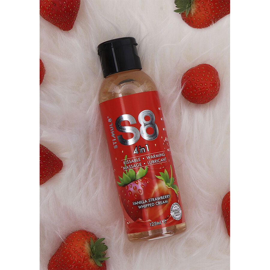 Stimul8-S8 4 in 1 Lubrificante Dessert con Fragole 125 ml 2 Stimul8-S8 4 in 1 Lubrificante Dessert con Fragole 125 ml · Lubrificanti (imaginea 2)