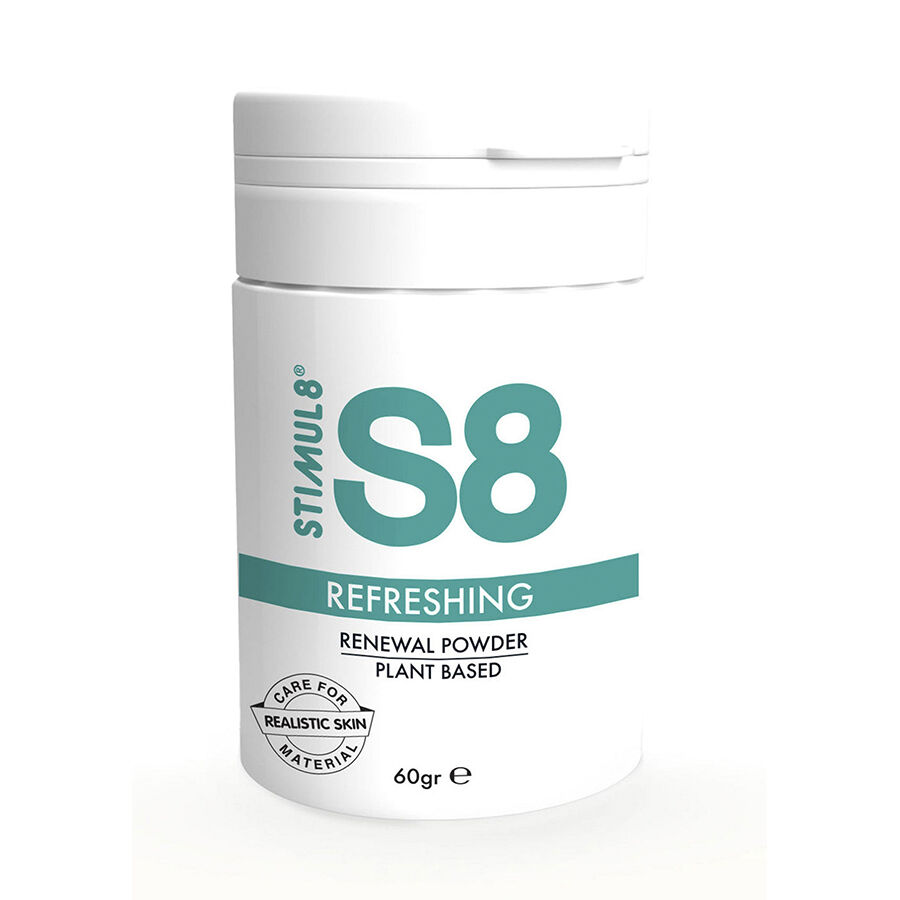 Stimul8-S8 Polvere rinfrescante naturale 60 G 1 Stimul8-S8 Polvere rinfrescante naturale 60 G · Igiene & Cura