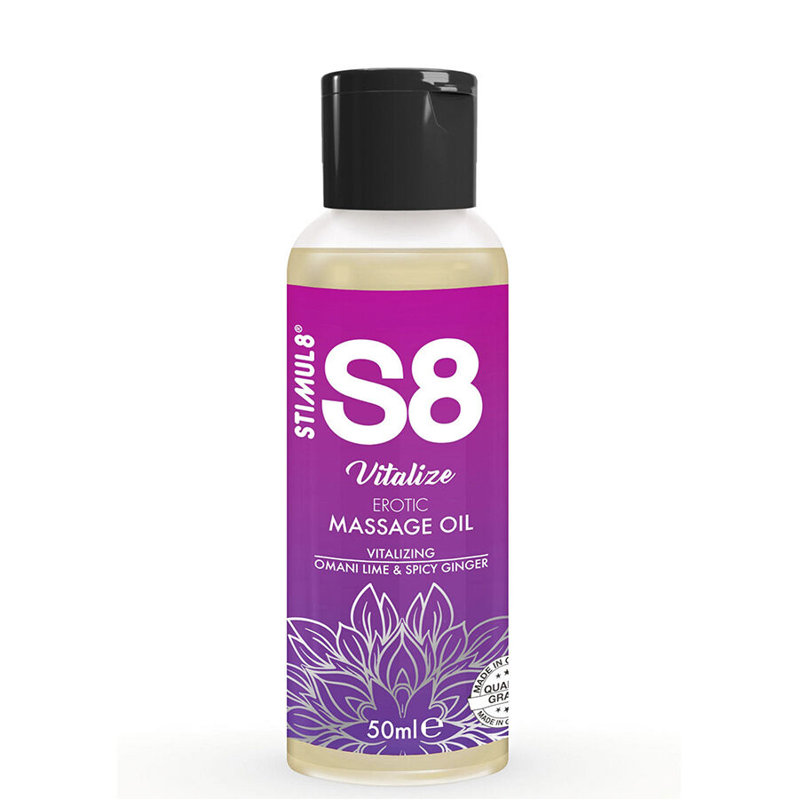 Stimul8-S8 Vitalize Olio da Massaggio Erotico Lime 50 ml 1 Stimul8-S8 Vitalize Olio da Massaggio Erotico Lime 50 ml · Massaggio erotico